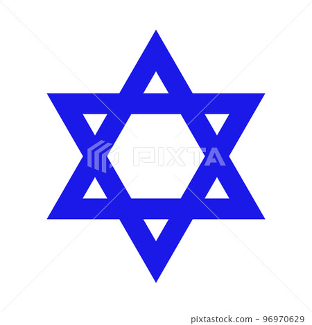 Jewish icon. Judaism. Star of David. vector. 96970629