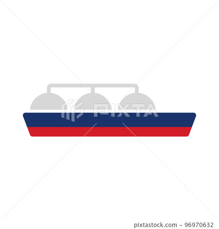 Simple LNG ship icon. LNG tanker. Transportation of fuel. vector. 96970632