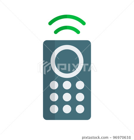 Modern remote control icon. Remote control devices and radio waves. vector. Modern remote control icon. Remote control devices and radio waves. vector. 96970638