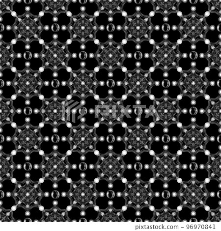 Glass illustration material, glass ball and glass tube illustration material, seamless pattern like transparent snowflake 96970841