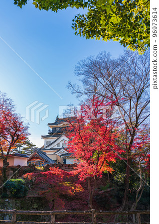 秋天的岡崎城<愛知縣岡崎市> 秋天的岡崎城<愛知縣岡崎市> 96973614