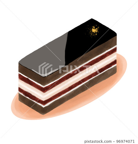 手繪水彩風格蛋糕插畫 96974071