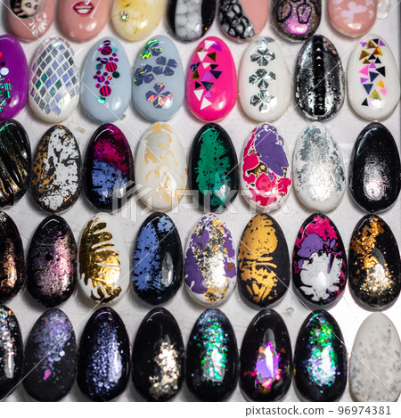 manicure, extension and design of nails with gel manicure, extension and design of nails with gel 96974381
