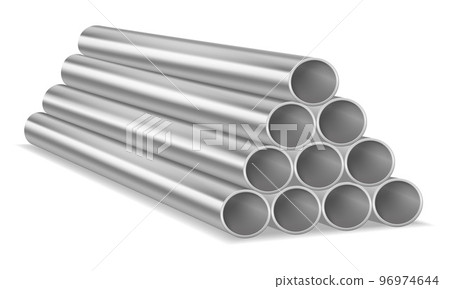 metal pipes for plumbing vector illustration 96974644