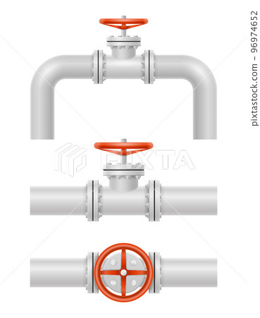 metal pipes for plumbing vector illustration metal pipes for plumbing vector illustration 96974652