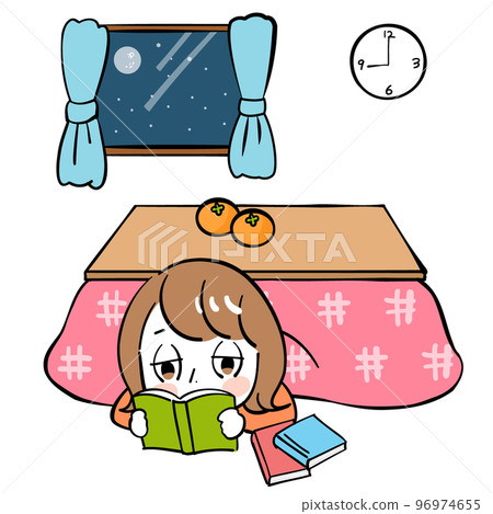 Female Kotatsu Night Reading 96974655