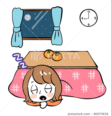 Female kotatsu sleep at night Female kotatsu sleep at night 96974656
