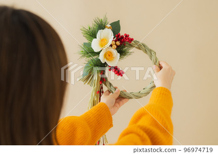 Shimenawa wreath New Year's Shimenawa wreath New Year's 96974719