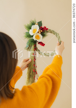 Shimenawa wreath New Year's Shimenawa wreath New Year's 96974720