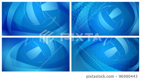 Abstract volleyball backgrounds 96980443