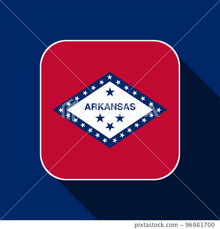 Arkansas state flag. Vector illustration. 96981700