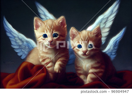 Illustration of lady cat 96984947