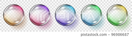 Transparent colored spheres Transparent colored spheres 96986687