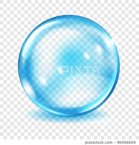 Transparent light blue sphere Transparent light blue sphere 96986689