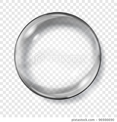 Transparent gray sphere Transparent gray sphere 96986690