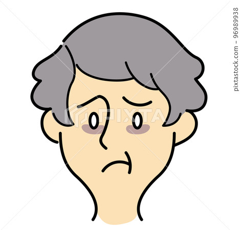 Skin troubles of elderly women with short hair Skin troubles of elderly women with short hair 96989938