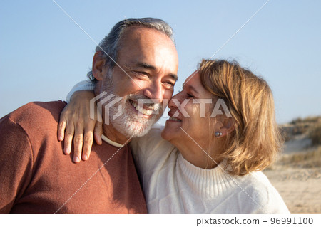 Lovely senior couple having fun outdoors 96991100