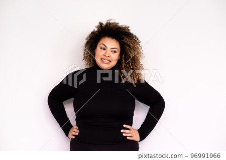Displeased young woman showing irritation 96991966