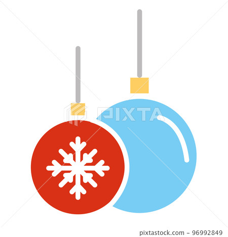 Isolated colored christmas balls icon Vector 96992849