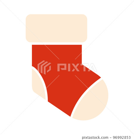 Isolated colored winter sock icon Vector Isolated colored winter sock icon Vector 96992853