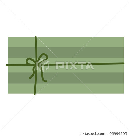 Top view of an isolated christmas present Vector 96994305