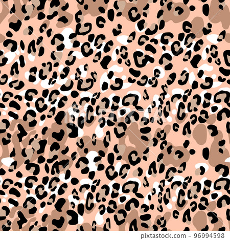 Abstract modern leopard seamless pattern. Animals trendy background. Color decorative vector stock illustration for print, card, postcard, fabric, textile. Modern ornament of stylized skin Abstract modern leopard seamless pattern. Animals trendy background. Color decorative vector stock illustration for print, card, postcard, fabric, textile. Modern ornament of stylized skin 96994598