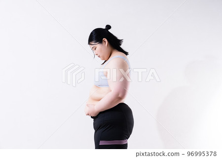 fat woman portrait fat woman portrait 96995378