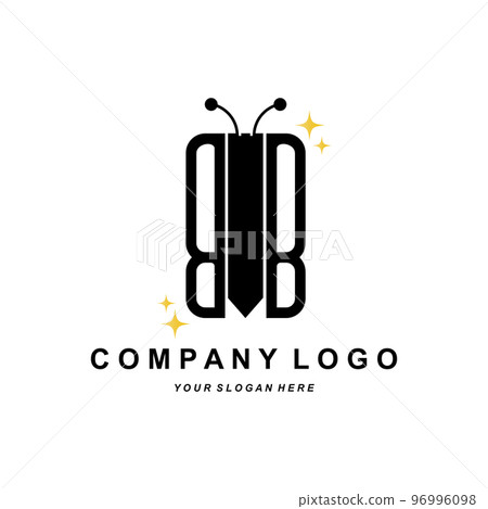 Letter B logo, Vector icon Alphabet, illustration of the company's initial brand design, screen printing Letter B logo, Vector icon Alphabet, illustration of the company's initial brand design, screen printing 96996098