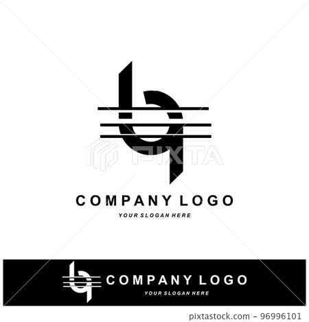 Letter B logo, Vector icon Alphabet, illustration of the company's initial brand design, screen printing 96996101