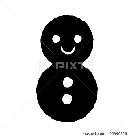Snow icon Simple illustration of a snowman Snow icon Simple illustration of a snowman 96996856