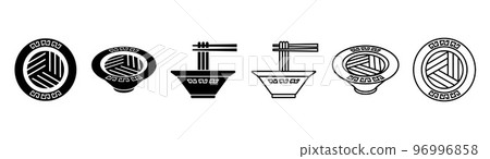 Ramen icon set Ramen icon set 96996858