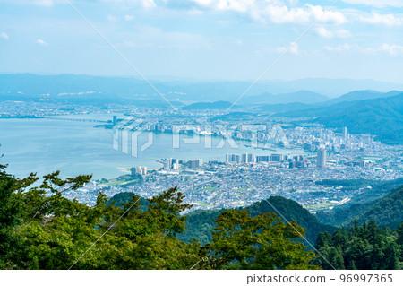 從纜車延歷寺站看大津市 2 滋賀縣大津市 96997365