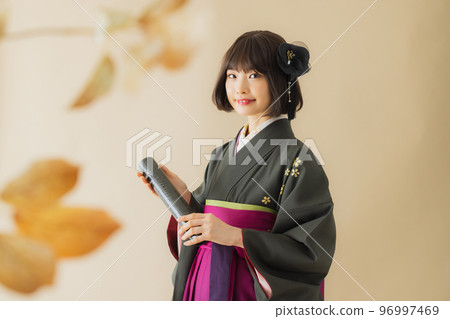 Two-shaku sleeve hakama 96997469