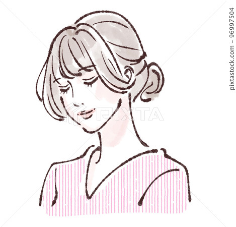 女性插畫素材 96997504