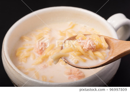cod roe cream soup pasta cod roe cream soup pasta 96997809