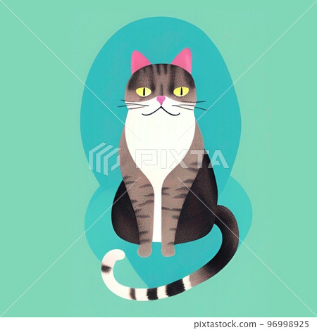 貓的插圖 96998925