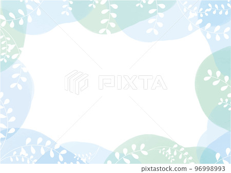 watercolor and plant leaves 96998993