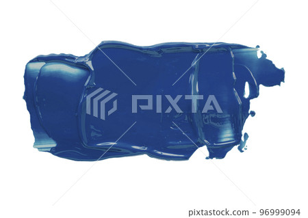 Shiny blue brush isolated on white background. 96999094