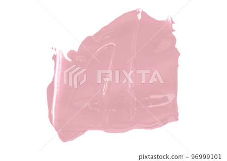 Shiny pink brush isolated on white background. Pastel colors. 96999101