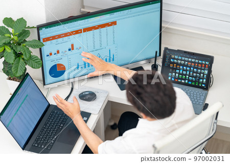 General affairs, accounting, clerical work, sales clerical work, general clerical work, clerical staff, spreadsheets, graphs, bird's-eye view, multi-display General affairs, accounting, clerical work, sales clerical work, general clerical work, clerical staff, spreadsheets, graphs, bird's-eye view, multi-display 97002031