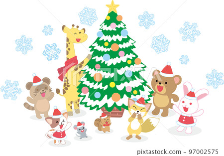 animal christmas party 97002575