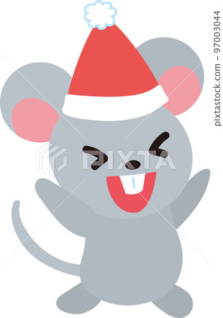 rat with santa hat 97003044