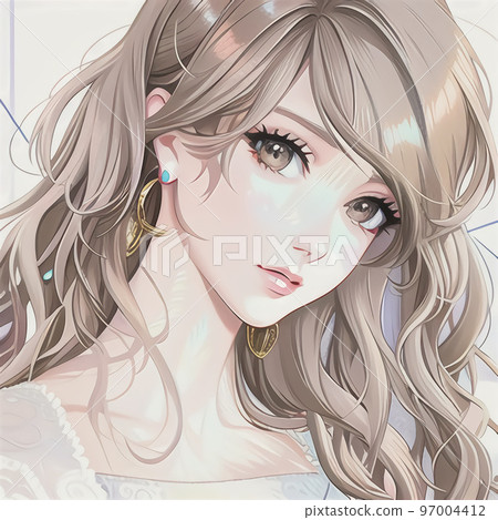 A beautiful woman clipart 97004412