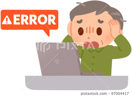 Elderly man shocked by error message 97004417