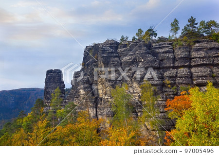 Rock formation in Hrensko, Czech Republic 97005496