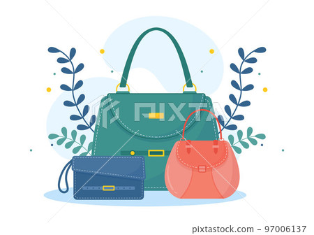 Handbag Store with Collection of Various Quality Bags and Different Types of Lifestyle in Flat Hand Drawn Cartoon Template Illustration Handbag Store with Collection of Various Quality Bags and Different Types of Lifestyle in Flat Hand Drawn Cartoon Template Illustration 97006137