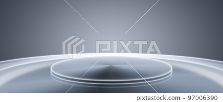 3D渲染金屬銀質感展示展覽未來科技空間感背景 97006390