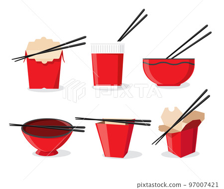 Noodle package, vector illustration 97007421
