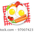 Breakfast concept vector illustration graphic design 97007423