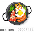 Breakfast concept vector illustration graphic design 97007424